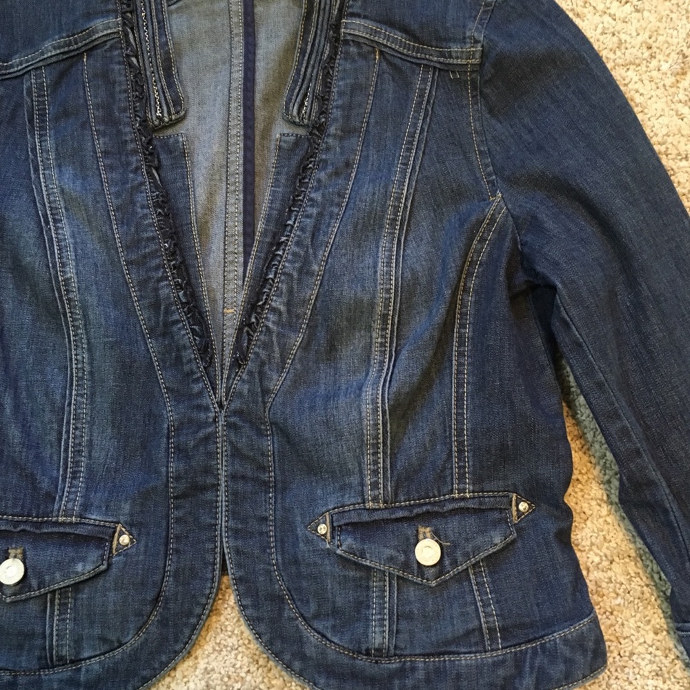 WHBM denim jacket, size 6.